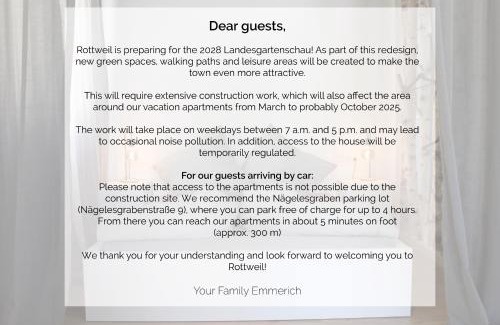 Rottweil Apartment | Vier Sind Hier Apartments
