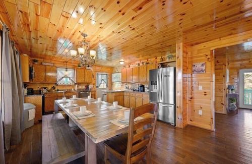 Sevierville Cabin | View, Private 5 Acres, Hot Tub, Firepit, Family