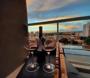 Sao Carlos Apartment | VIKINGS- Alto Padrão, Apto Rústico com conforto,Wifi e vista incrivel máx 4