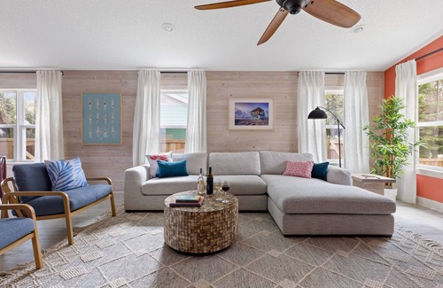 Vilano Beach House | Vilano Beach Gem: Lush Patio, Hot Tub, En Suite Bedrooms, Walk to the Beach