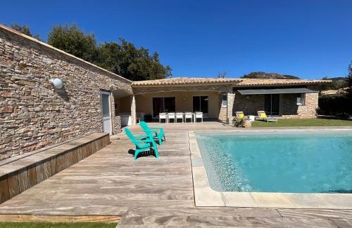Pinarellu Villa | Villa Poggio Rosso - Pool-House & Piscine chauffée