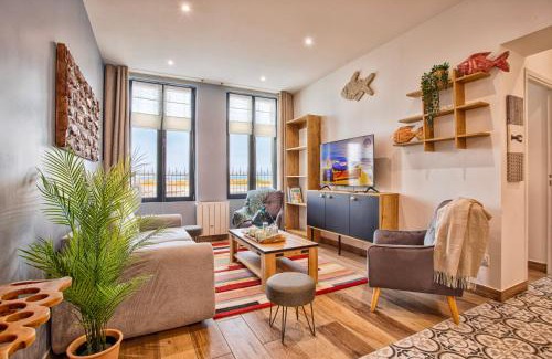 Houlgate Apartment | VILLA 139 LA VAGUE - FRONT DE MER - appartement contemporain et terrasse sur cour - 2 à 6 personnes - Rez-de-chaussée