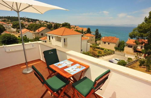 Sutivan Apartment | Villa Anni-Studio with Sea View Balcony(A4)