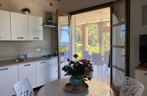 Rio nell'Elba Apartment | Villa at Peri - Two 5 beds with covered terrace SEAVIEW