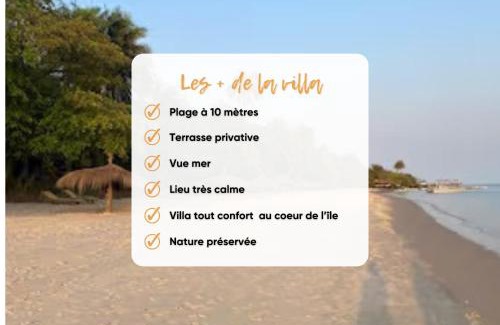 Rubane Villa | Villa AVI Plage paradisiaque à 10m, île de Rubane