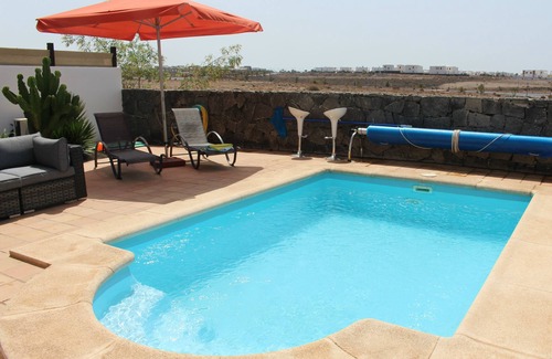 Playa Blanca Villa | Villa Azalea - Beautiful villa with private heated pool, A/C,WIFI and sea view