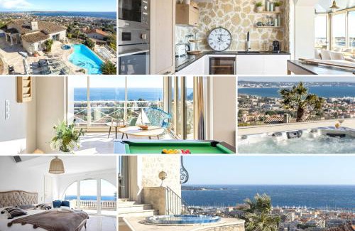 Vallauris Villa | Villa Bastide : Sea view/Hot Tub/Sauna