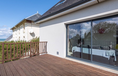 Mesnil-Val-Plage House | Villa Bel Air - Terrasse Vue Mer