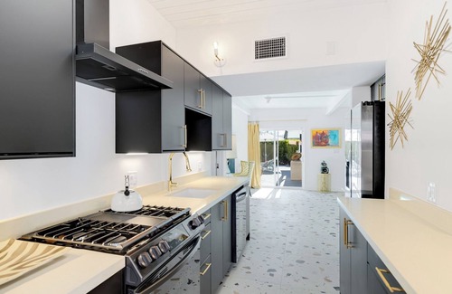 Uptown Design District House | Villa Berne - A Hollywood Regency Mid Century Modern Estate. Pool, Pet Friendly