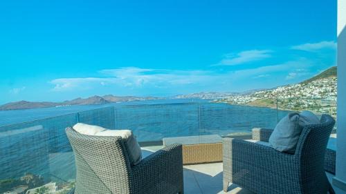 Dagbelen Villa | Villa Ella Sea View Yalikavak Shared Pool