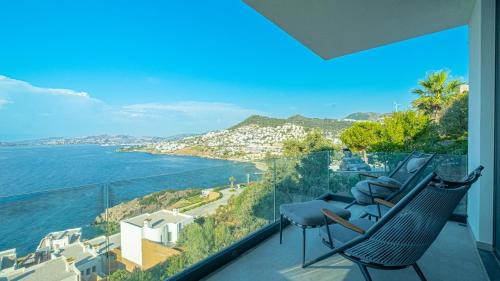 Dagbelen Villa | Villa Ella Sea View Yalikavak Shared Pool