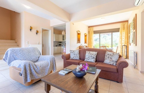 Sarlata Villa | Villa Eufrosini Large Private Pool Walk to Beach Sea Views A C Wifi Car Not Required - 2301
