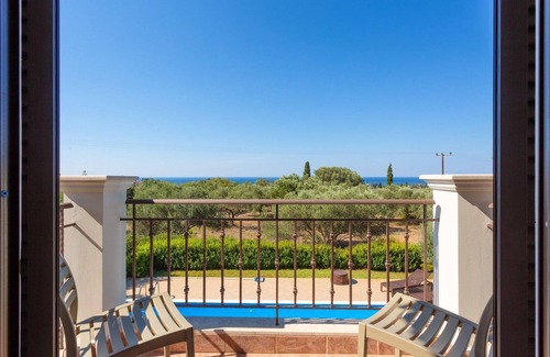 Sarlata Villa | Villa Eufrosini Large Private Pool Walk to Beach Sea Views A C Wifi Car Not Required - 2301