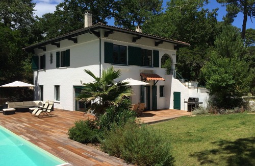 Pyla-sur-Mer Villa | VILLA familiale 5* - PYLA PLAGE 6 à 8 PERS CLIM PISC CHAUFFEE PLAGE A PIED 450M