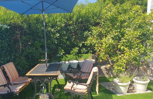 Vallauris Apartment | Villa HARMONY: 2 room ground floor - 40 m2 - Sea view
