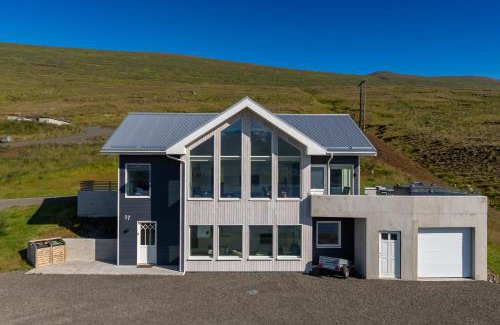 Akureyri Villa | Villa in Akureyri with a hot tub and scenic view