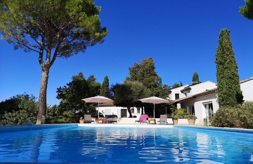 Campagnan Villa | Villa in Campagnan with Pool and Vineyard Views