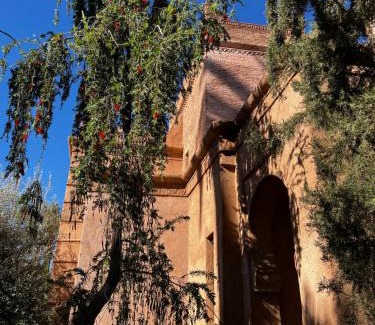 Annakhil Villa | Villa kasbah de luxe, piscine et jacuzzi chauffés, jardin tropical
