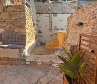 Symi Apartment | Villa Kastrouna, with private heated jacuzzi