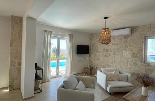 Vrsi Villa | Villa Katarina - großer Pool beheizt - Meerblick