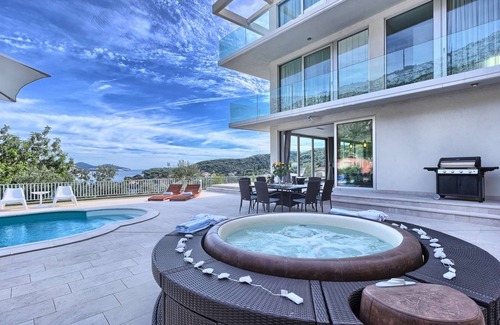 Zaton Villa | Villa La Mer - modern villa near Dubrovnik for twelve guests with a pool