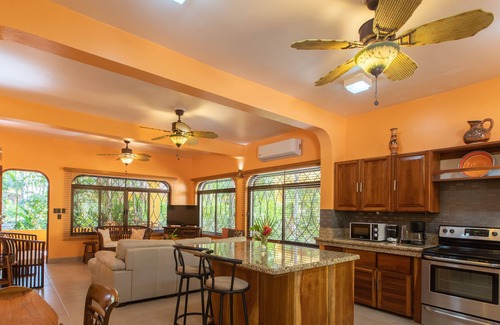 Nosara Villa | Villa Las Palmas #3 Tropical Rental - Beach Front - WiFi - Porch - AC - 100Mbps
