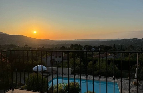 Le Tignet Villa | Villa Le Clef des Champs - Spectacular View