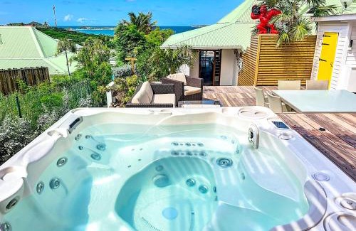 Orient Bay Villa | Villa Marguerite private pool and hot tub in Orient Bay