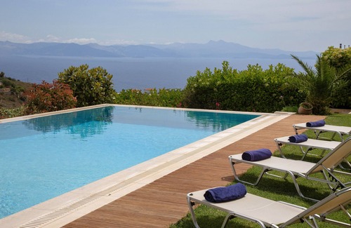 Nea Makri Villa | Villa Marina - Luxury Villa with pool and sea-view