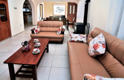 Pegeia Villa | Villa Morfou Tessera - 4 bedrooms with sea and sunset views - Great for beach.