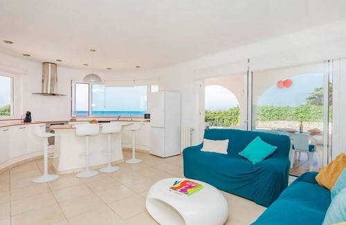 Sant Lluis Villa | Villa next Binibeca, one level and first sea line salad pool, air-conditioned