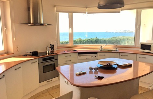 Sant Lluis Villa | Villa next Binibeca, one level and first sea line salad pool, air-conditioned