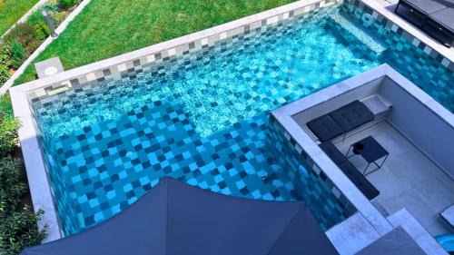 Pefkochori Villa | Villa NiaMaris, Deluxe, Sea View, BBQ, Private Pool, 80m to the Beach