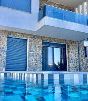 Pefkochori Villa | Villa NiaMaris, Deluxe, Sea View, BBQ, Private Pool, 80m to the Beach