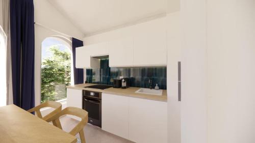 Les Lecques Apartment | Villa Onyra - Suite Santorin - Appartement en bord de mer