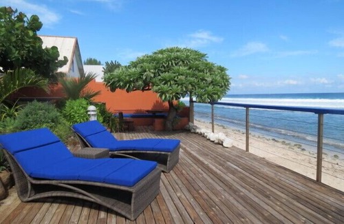 Grand Fond Villa | Villa Perle de Corail with waterfront pool and direct beach access