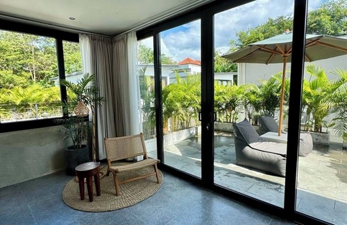Tanjungbenoa Villa | Villa Rasmia 3-BR, 3 BATH in Bali with WiFi, AC, private pool, and free parking.