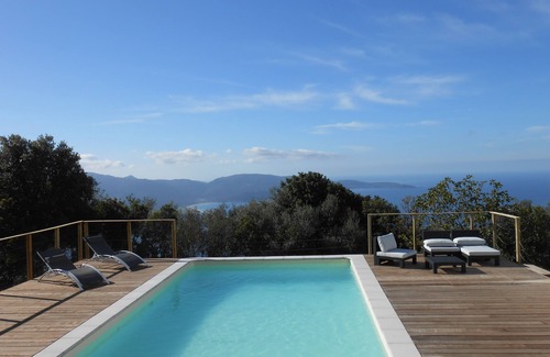 Olmeto Villa | Villa sea view with heated private pool, 12 people