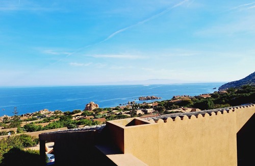 Costa Paradiso Villa | Villa Sirius, fantastic sea view, private SPA, Jacuzzi, Wifi, IUN Q9493
