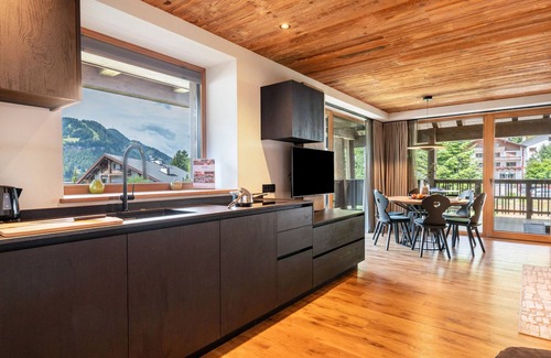 Selva di Val Gardena Apartment | Villa Sofia Apartment 'I' with Mountain View, Private Terrace and Wi-Fi