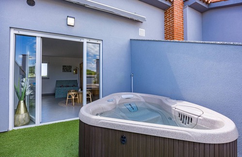 Loborika Villa | Villa Spa Otium for 8 people with 32 m2 heated pool, outdoor cinema, kids playground & spa area