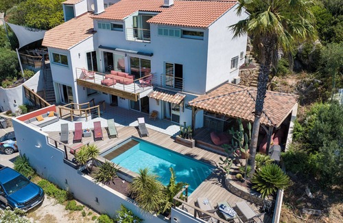 Carqueiranne Villa | Villa Standing Paradis Bleu : Heated pool & Sea view
