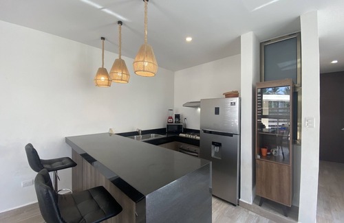 Chelem Villa | Villa Titi is 50 meters from the beach, sea view and private pool