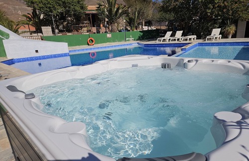 Tetir Villa | Villa “Vivienda Vacacional Sara” with Mountain View, Terrace, Pool & Basketball Court