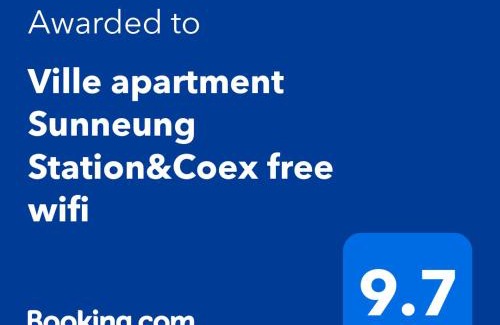 COEX Apartment | Ville apartment Sunneung Station&Coex free wifi