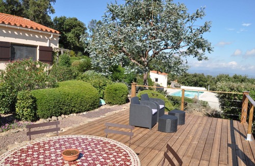 Le Boulou Villa | Villla mountain with swimming pool, beautiful sea views
