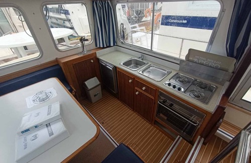 Pontailler-sur-Saone Boat Rental | Vintage Houseboat with Terrace - Sleeps 7