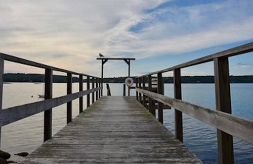 East Boothbay House | Vintage Victorian Oceanfront with Deep Water Dock and Pool