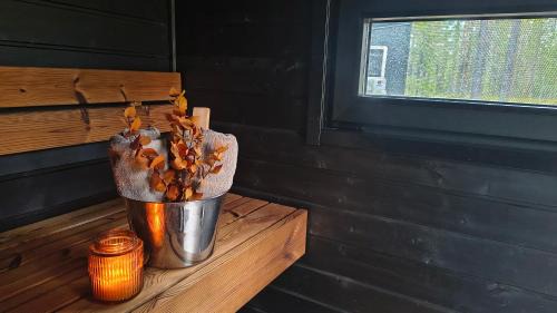 Muonio Ski Chalet | Visit Lapelland - Borealis Village with a Nature View, Fireplace, Sauna, Kitchen