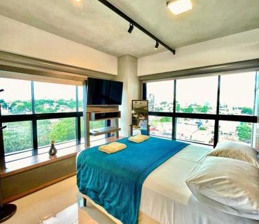 Jardim dos Estados Apartment | Vista Ampla e Estilo Industrial nesse Lindo Loft